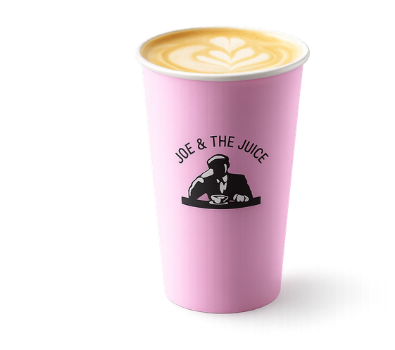 A JOE & THE JUICE coffee cup